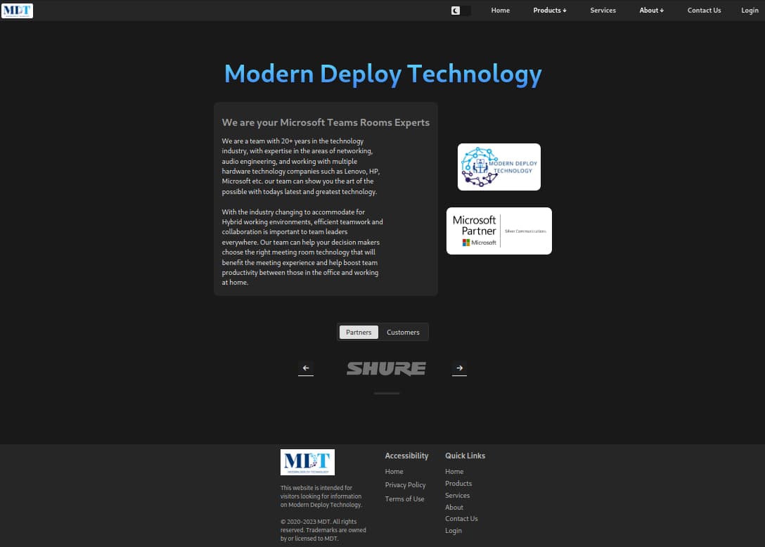Modern Deploy Website